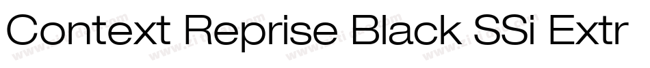 Context Reprise Black SSi Extra Bold字体转换